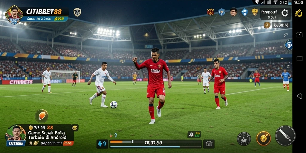 Tampilan permainan yang nyata di CITIBET88 dengan aksi sepak bola mendebarkan.