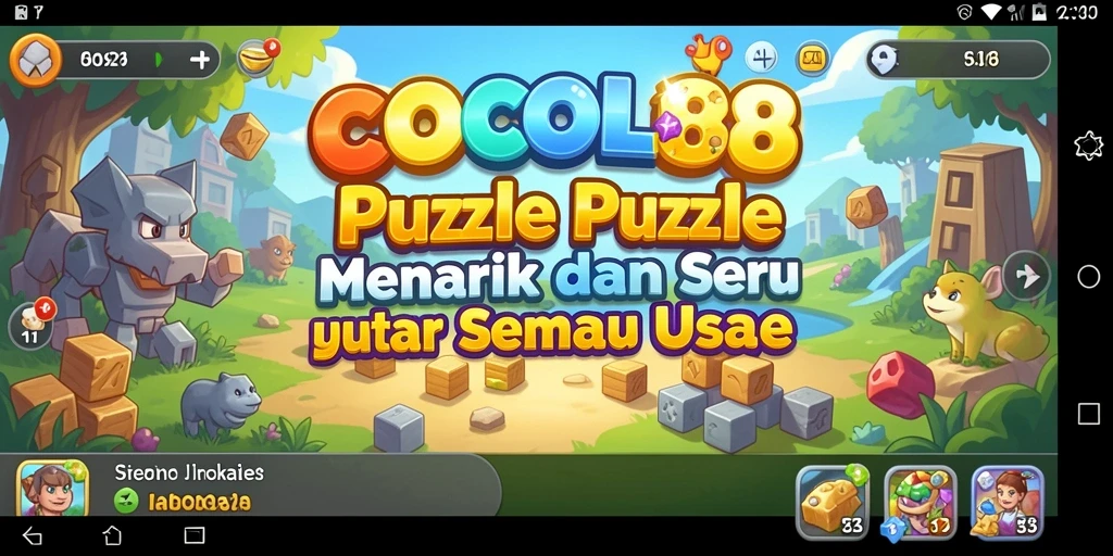 Tampilan gameplay COCOL88 yang penuh warna dan menarik.