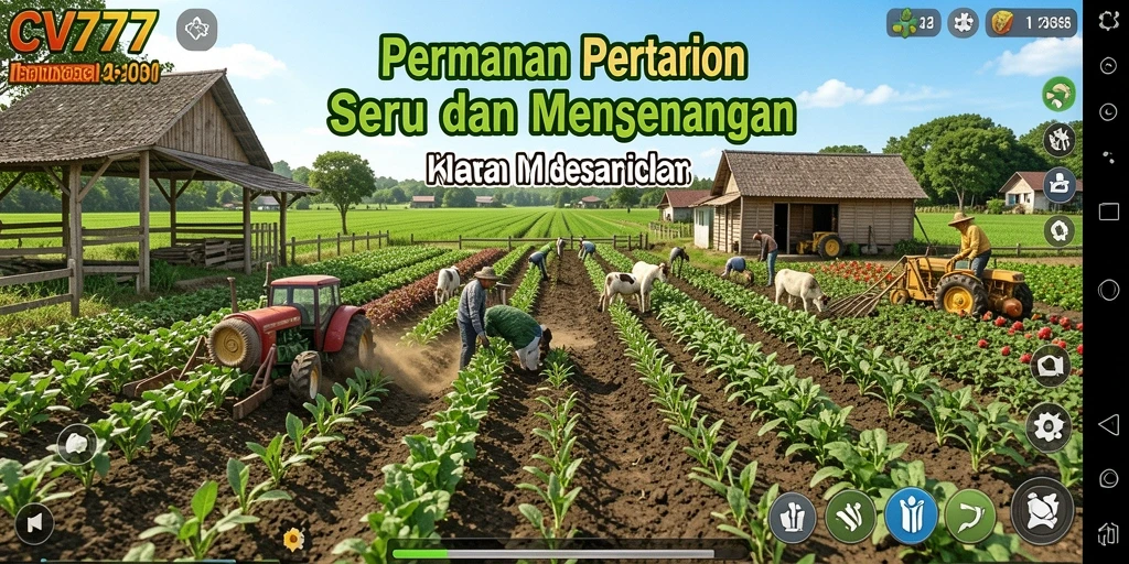 Gameplay menarik dalam CV777 yang menampilkan petualangan pertanian.