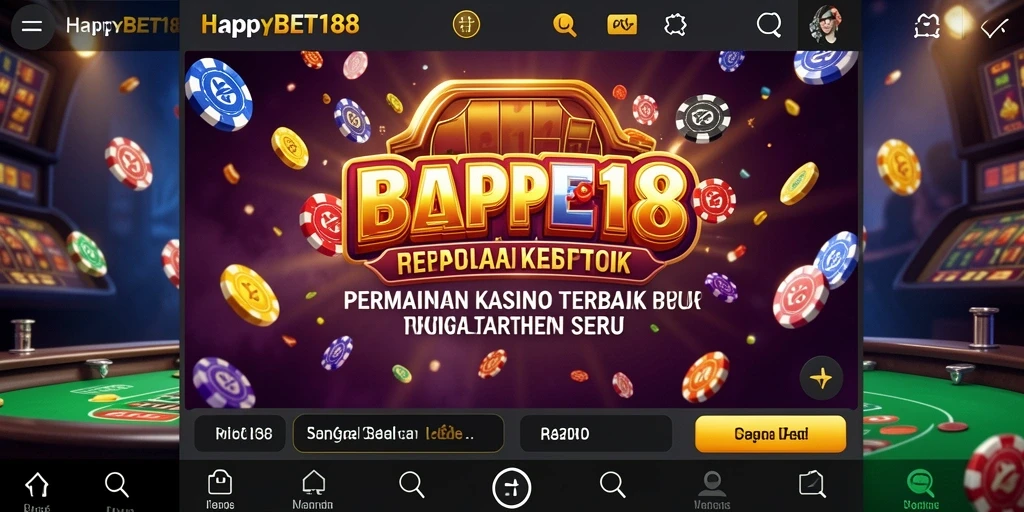 Tampilan gameplay Kasino yang menarik di aplikasi HAPPYBET188.