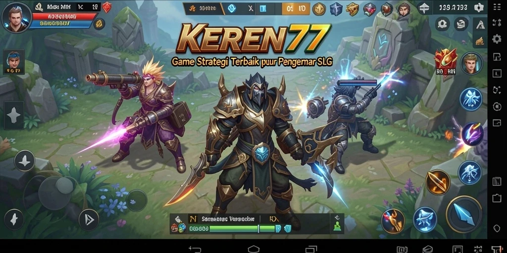 Tampilan gameplay dan strategi mendalam di KEREN77.