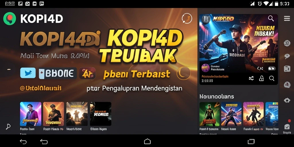 Tampilan gameplay seru dengan interface musik yang menarik.