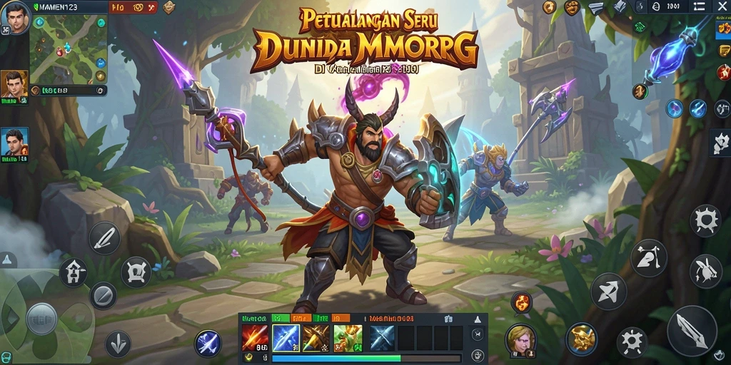 Tampilan gameplay MAMEN123 dengan karakter dan dunia yang memukau.