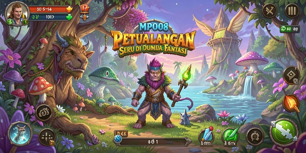 Tampilan gameplay yang seru dan penuh petualangan di MPO08.