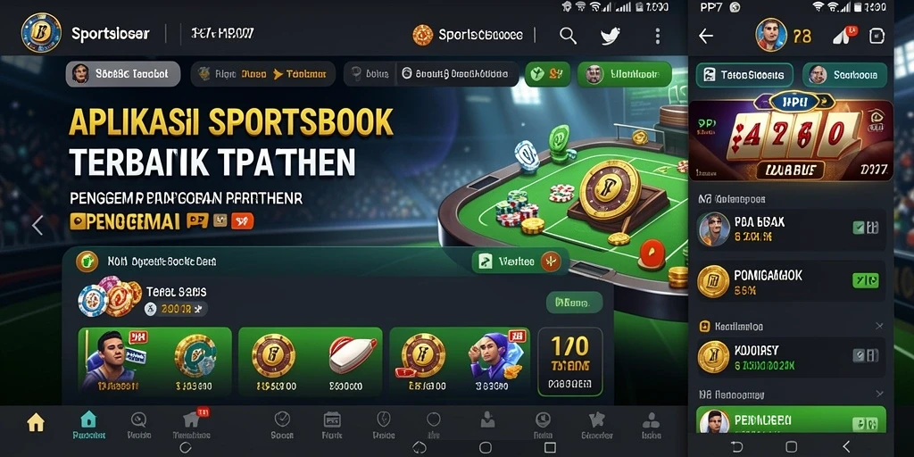Tampilan gameplay PP7 saat memasang taruhan pada pertandingan.