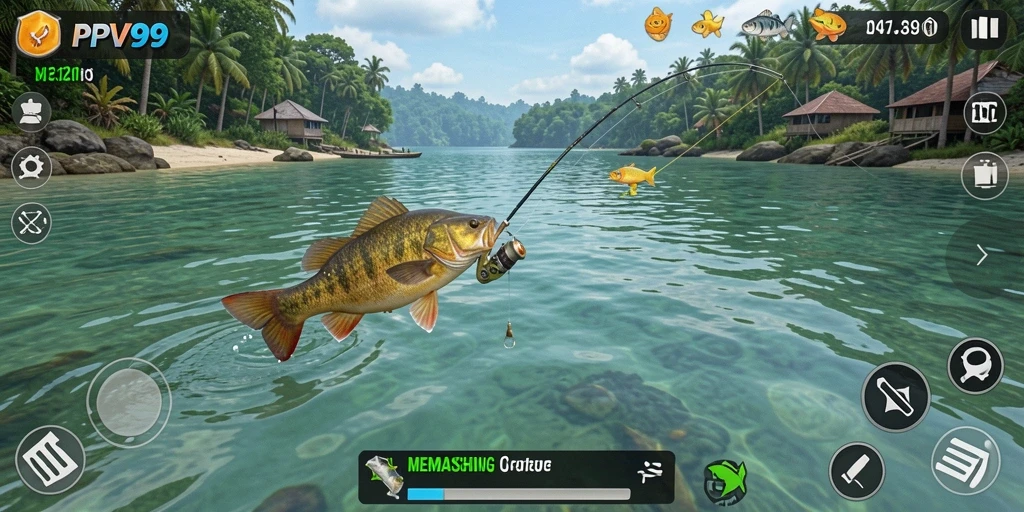 Gambaran tampilan gameplay PPV99 yang mendebarkan saat memancing.