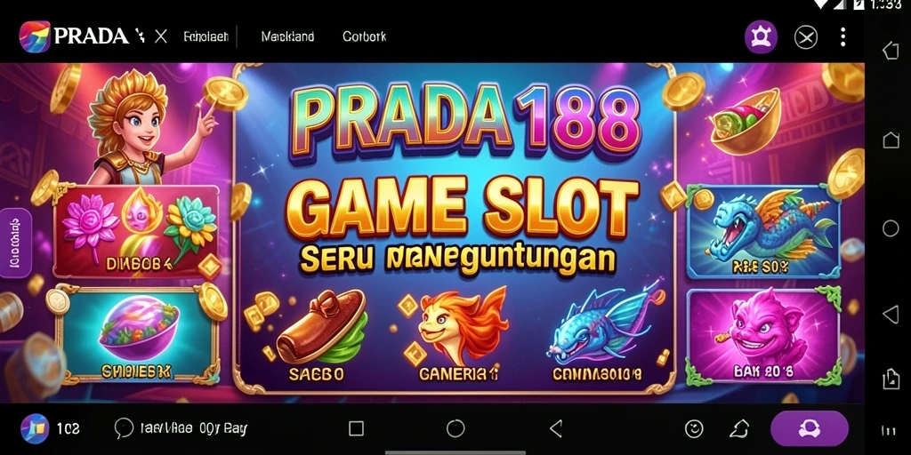 Tampilan gameplay Slot PRADA188 yang menarik dan interaktif.