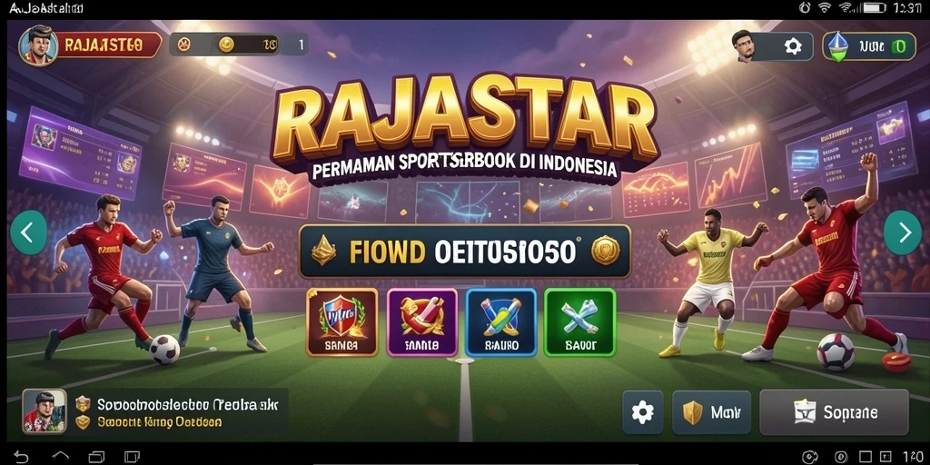 Tampilan gameplay RAJASTAR dengan berbagai pilihan taruhan menarik.
