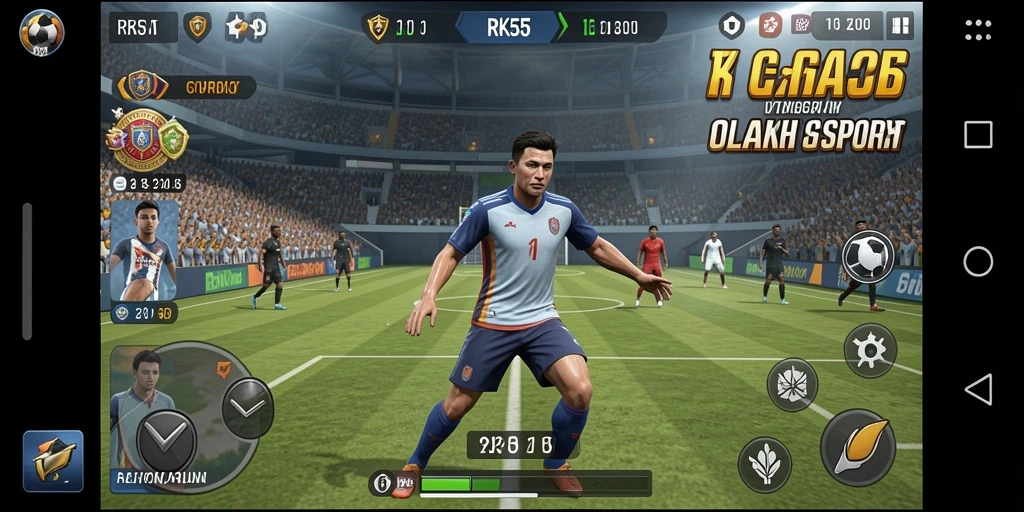 Tampilan menarik dari gameplay RK55 dalam pertandingan olahraga.