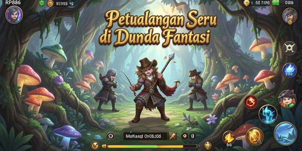 Tampilan gameplay RP886 yang menggugah selera petualangan.