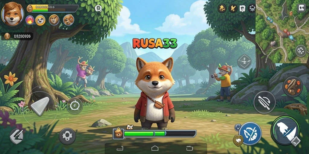 Tampilan gameplay RUSA33 yang menyenangkan dan menarik.