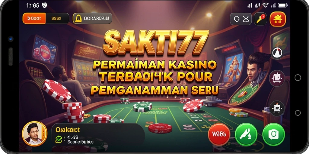 Tampilan gameplay Kasino yang seru dan menegangkan di SAKTI77.