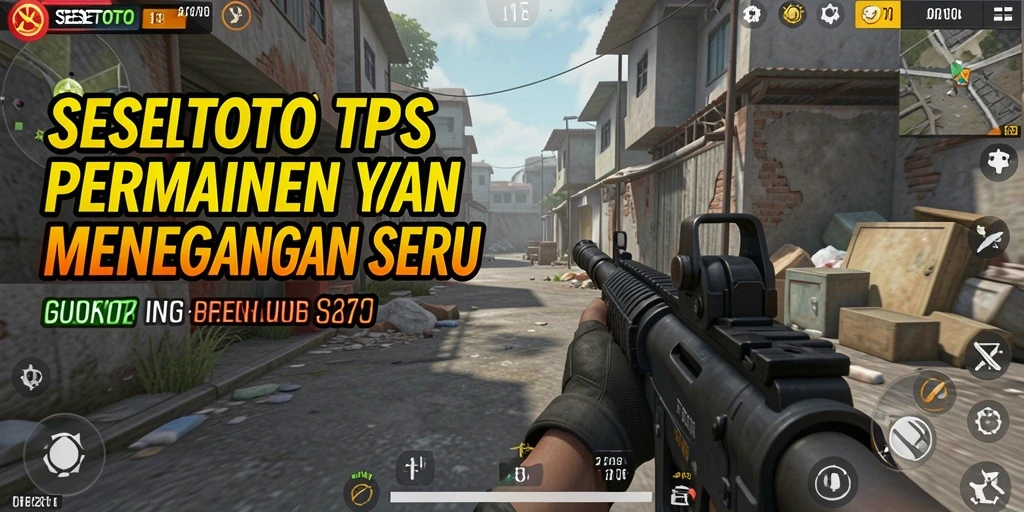 Gameplay SESETOTO menampilkan aksi tembak-tembakan yang seru dan mendebarkan.