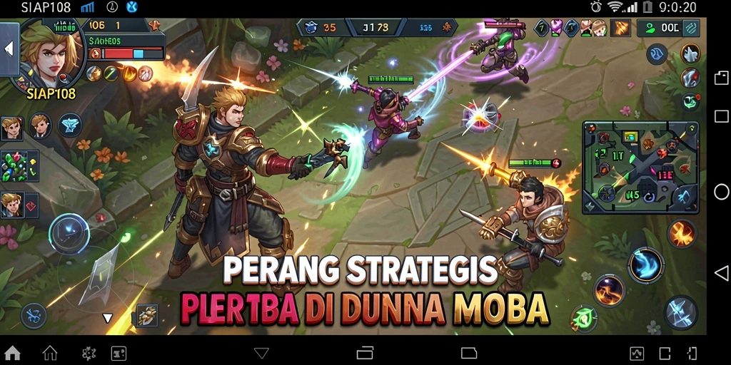 Screenshot utama SIAP108 menampilkan aksi pertempuran yang seru.
