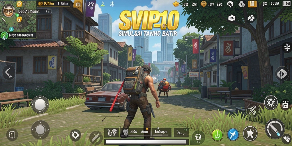 Screenshot dari gameplay SVIP10 yang menunjukkan grafis yang menarik.