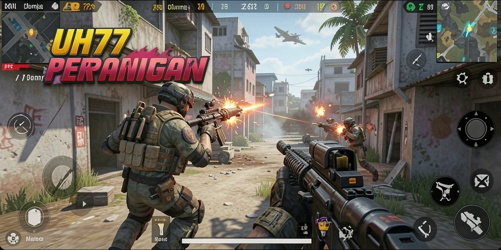 Tampilan menarik dari gameplay UH77 yang penuh aksi.