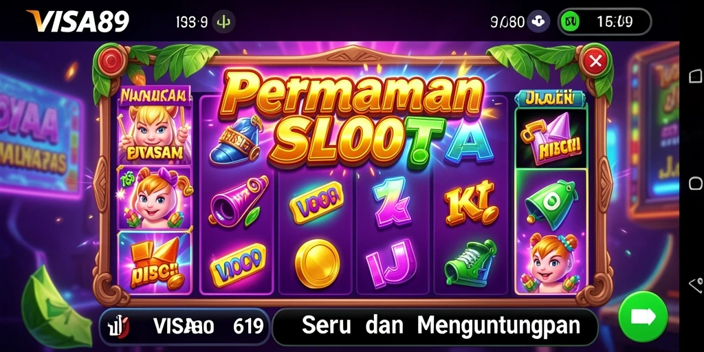 Tampilan gameplay Slot VISA89 yang seru dan menghibur.
